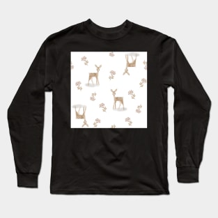 Fawn and Flowers Long Sleeve T-Shirt